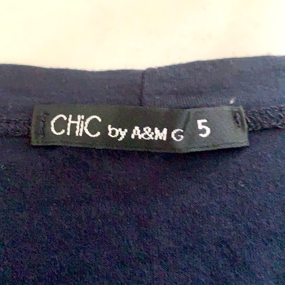 CHIC Women’s black stretch long sleeve top🟢 - Picture 4 of 8